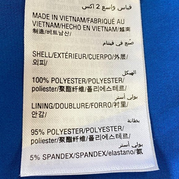 ALFANI Blue V - Neck Lace Detail Blouse NWT - Picture 3 of 8